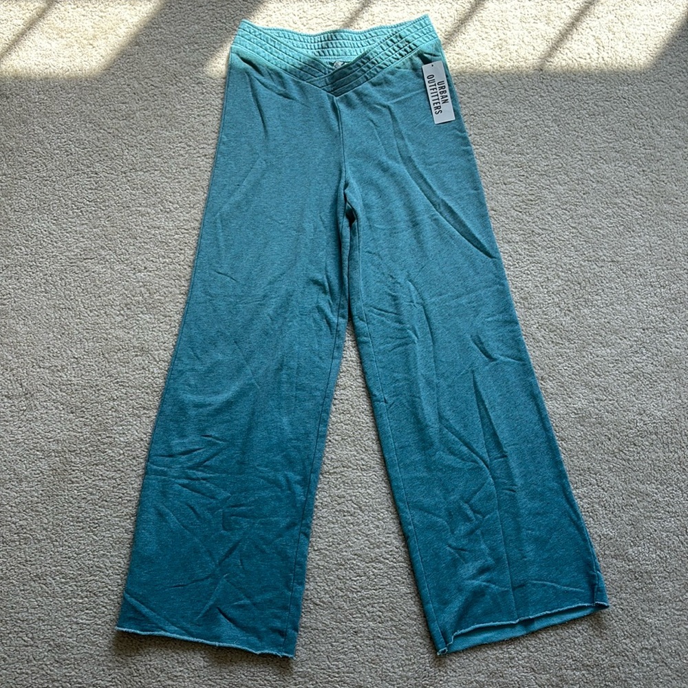 Urban Outfitters Blue Crossover Wide Leg Sweatpants